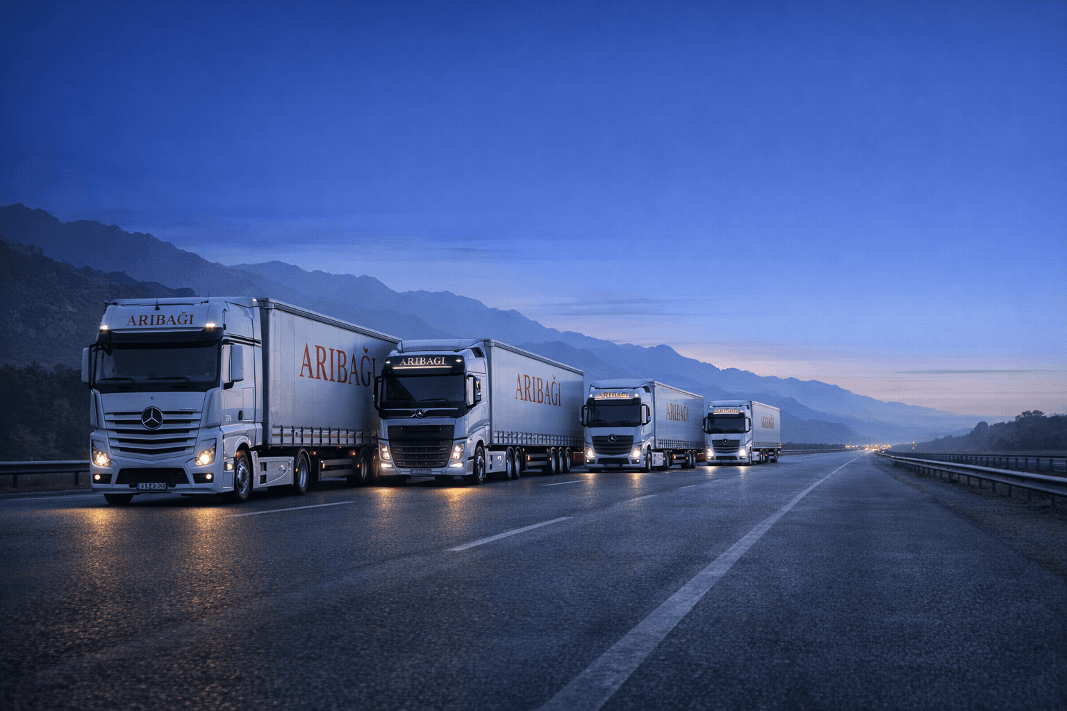 International road transport visual